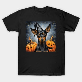 Black Manchester Terrier Halloween T-Shirt